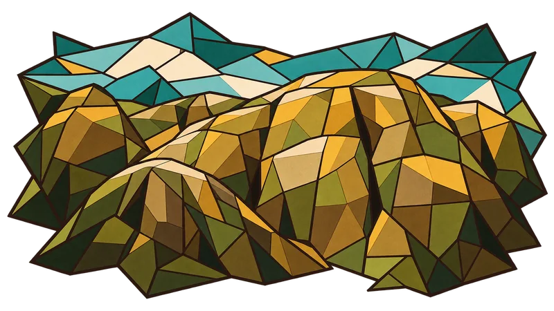 Stained-glass illustration for Genesis 19, inspired by a photograph by Christian Nartatez