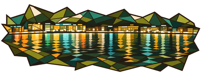 Stained-glass illustration for Genesis 27, inspired by a photograph by Christian Nartatez