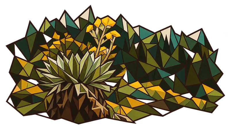 Stained-glass illustration for Genesis 37, inspired by a photograph by Christian Nartatez